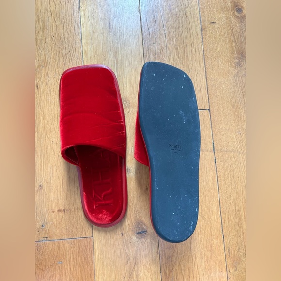 Khaite Monaco Mules in Claret womens size 7/37.5 - Picture 4 of 6